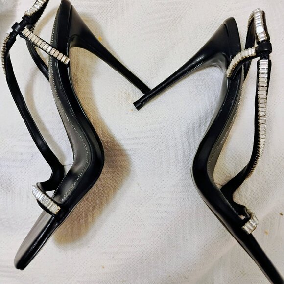 Steve Madden Shoes - Steve Madden Black and Rhinestone 4 inch heels New